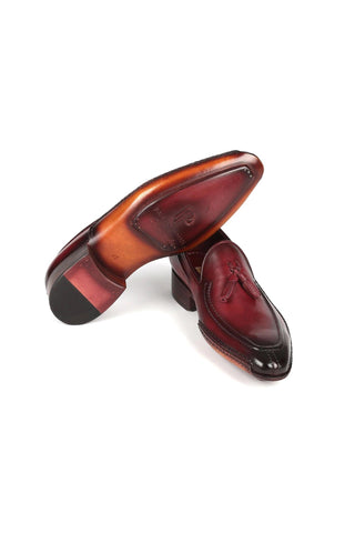Paul Parkman 082 Calf-Skin Leather Opanka Tassel Loafers (PM6358)-AmbrogioShoes
