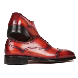 Paul Parkman 094 Men's Shoes Reddish Brown Calf-Skin Leather Oxfords (PM6294)-AmbrogioShoes