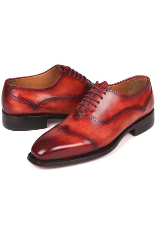 Paul Parkman 094 Reddish Brown Calf-Skin Leather Oxfords (PM6294)-AmbrogioShoes