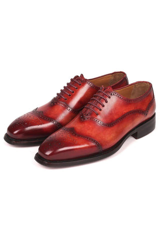 Paul Parkman 094 Reddish Brown Calf-Skin Leather Oxfords (PM6294)-AmbrogioShoes