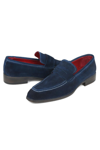 Paul Parkman 10SD21 Suede Penny Loafers (PM6322)-AmbrogioShoes