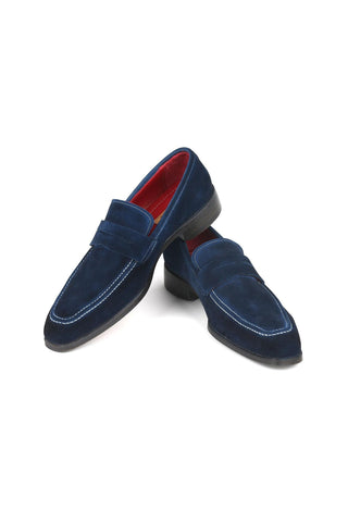 Paul Parkman 10SD21 Suede Penny Loafers (PM6322)-AmbrogioShoes