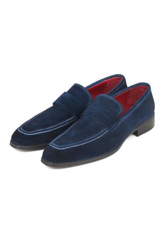 Paul Parkman 10SD21 Suede Penny Loafers (PM6322)-AmbrogioShoes