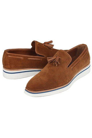 Paul Parkman 181 Suede Tassels Loafers (PM6301)-AmbrogioShoes
