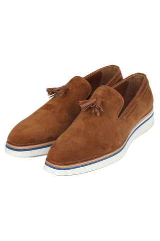 Paul Parkman 181 Suede Tassels Loafers (PM6301)-AmbrogioShoes