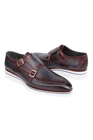 Paul Parkman 189 Calf Skin Leather Double Monk-Straps (PM6398)-AmbrogioShoes