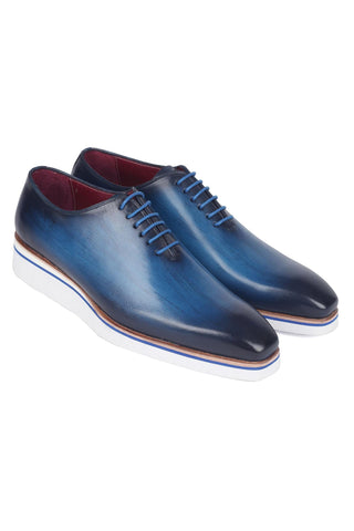 Paul Parkman 191 Calf-Skin Leather Smart Casual Wholecut Oxfords (PM6393)-AmbrogioShoes