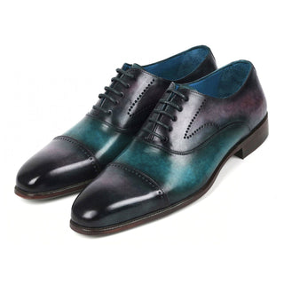 Paul Parkman 314 Men's Shoes Calf-Skin Leather Cap-Toe Oxfords (PM6349)-AmbrogioShoes