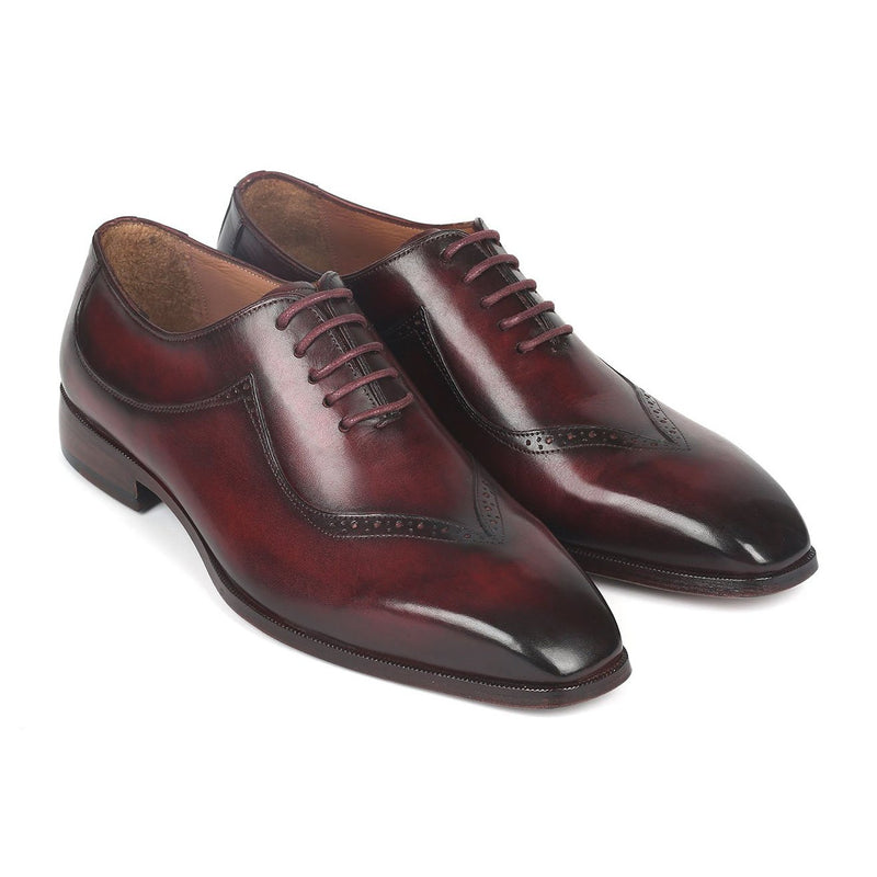 Paul Parkman 35BRD25 Men's Shoes Dark Bordeaux Calf-Skin Leather Oxfords (PM6276)-AmbrogioShoes