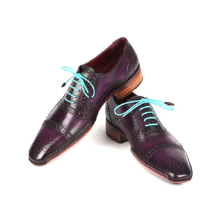 Paul Parkman 5032 Men's Shoes Calf-Skin Leather Opanka Cap-Toe Oxfords (PM6350)-AmbrogioShoes