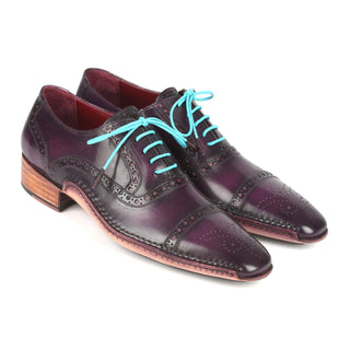 Paul Parkman 5032 Men's Shoes Calf-Skin Leather Opanka Cap-Toe Oxfords (PM6350)-AmbrogioShoes