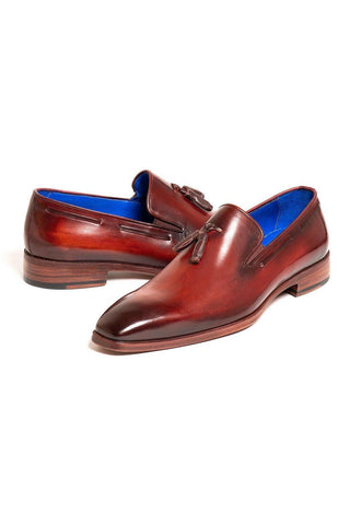 Paul Parkman 5141 Calf-Skin Leather Tassels Loafers (PM6282)-AmbrogioShoes