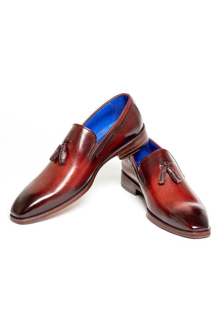 Paul Parkman 5141 Calf-Skin Leather Tassels Loafers (PM6282)-AmbrogioShoes