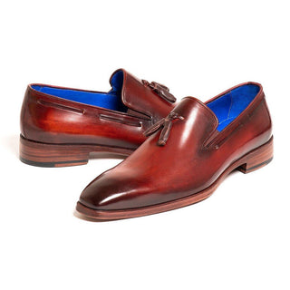 Paul Parkman 5141 Men's Shoes Calf-Skin Leather Tassels Loafers (PM6282)-AmbrogioShoes