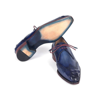 Paul Parkman 584 Men's Shoes Calf-Skin Leather Goodyear Welted Wingtip Derby (PM6389)-AmbrogioShoes