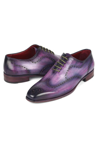 Paul Parkman 741 Calf-Skin Leather Wing-Tip Whole Cut Oxfords (PM6386)-AmbrogioShoes