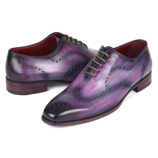 Paul Parkman 741 Men's Shoes Calf-Skin Leather Wing-Tip Whole Cut Oxfords (PM6386)-AmbrogioShoes