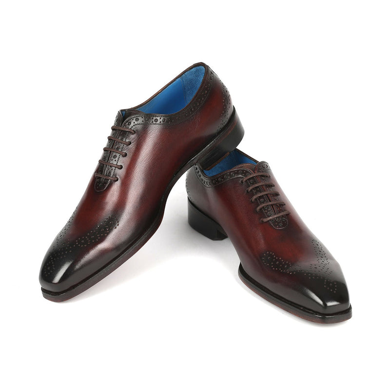 Paul Parkman 7614-BRW Men's Shoes Brown Calf-Skin Leather Wholecut Oxfords (PM6387)-AmbrogioShoes