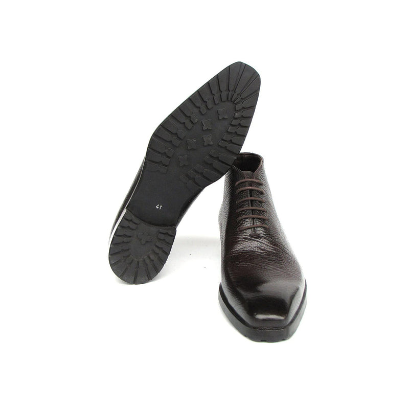 Paul Parkman 793BRW82 Men's Shoes Brown Floater Leather Ankle Boots (PM6417)-AmbrogioShoes