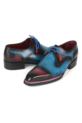 Paul Parkman 8508 Calf-Skin Leather Norwegian Welted Cap Toe Derby (PM6379)-AmbrogioShoes