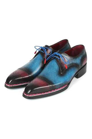 Paul Parkman 8508 Calf-Skin Leather Norwegian Welted Cap Toe Derby (PM6379)-AmbrogioShoes