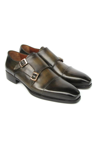 Paul Parkman 9468 Calf-Skin Leather Double Monk Strap (PM6416)-AmbrogioShoes