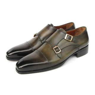 Paul Parkman 9468 Men's Shoes Calf-Skin Leather Double Monk Strap (PM6416)-AmbrogioShoes