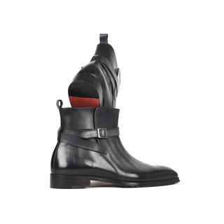 Paul Parkman 955 Men's Shoes Patina Calf-Skin Leather Jodhpur Boots (PM6335)-AmbrogioShoes