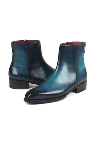 Paul Parkman BT3955 Calf-Skin Leather Zipper Boots (PM6343)-AmbrogioShoes