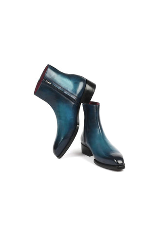 Paul Parkman BT3955 Calf-Skin Leather Zipper Boots (PM6343)-AmbrogioShoes
