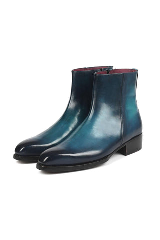 Paul Parkman BT3955 Calf-Skin Leather Zipper Boots (PM6343)-AmbrogioShoes