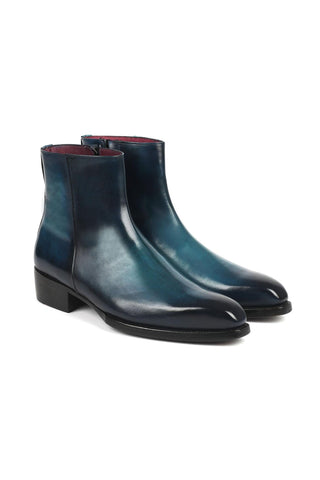 Paul Parkman BT3955 Calf-Skin Leather Zipper Boots (PM6343)-AmbrogioShoes