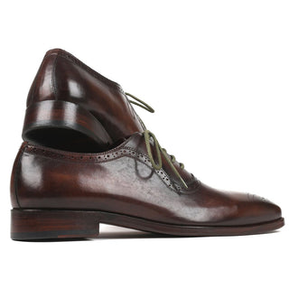Paul Parkman FS78BW Men's Shoes Calf-Skin Leather Medallion Toe Oxfords (PM6303)-AmbrogioShoes