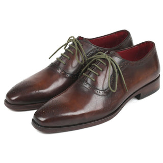 Paul Parkman FS78BW Men's Shoes Calf-Skin Leather Medallion Toe Oxfords (PM6303)-AmbrogioShoes