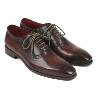 Paul Parkman FS78BW Men's Shoes Calf-Skin Leather Medallion Toe Oxfords (PM6303)-AmbrogioShoes