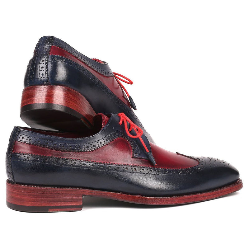 Uhøfligt vokal Initiativ Paul Parkman Men's Designer Shoes Navy & Bordeaux Red Calf-Skin Leathe –  AmbrogioShoes