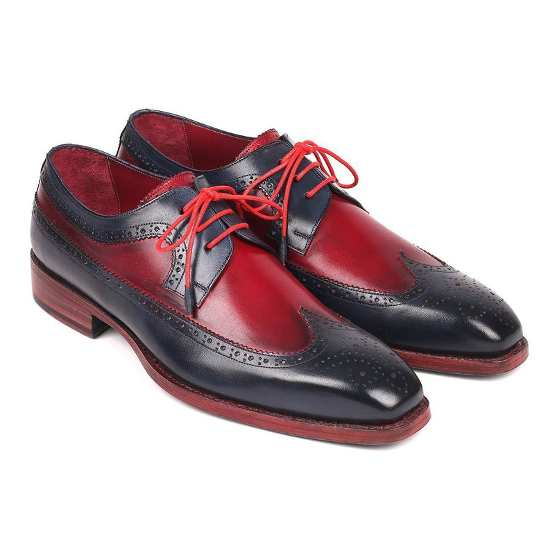 Uhøfligt vokal Initiativ Paul Parkman Men's Designer Shoes Navy & Bordeaux Red Calf-Skin Leathe –  AmbrogioShoes
