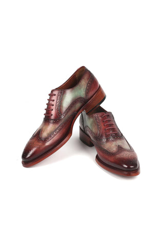 Paul Parkman PP22 Calf-Skin Leather Goodyear Welted Wingtip Oxfords (PM6325)-AmbrogioShoes