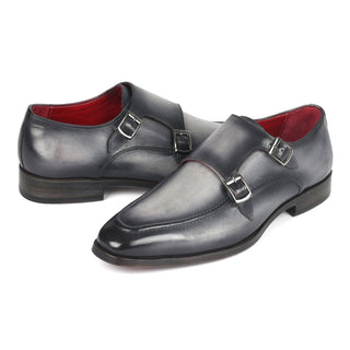 Paul Parkman SW53 Men's Shoes Calf-Skin Leather Monk-Straps (PM6313)-AmbrogioShoes