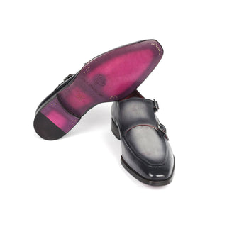 Paul Parkman SW53 Men's Shoes Calf-Skin Leather Monk-Straps (PM6313)-AmbrogioShoes