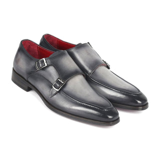 Paul Parkman SW53 Men's Shoes Calf-Skin Leather Monk-Straps (PM6313)-AmbrogioShoes