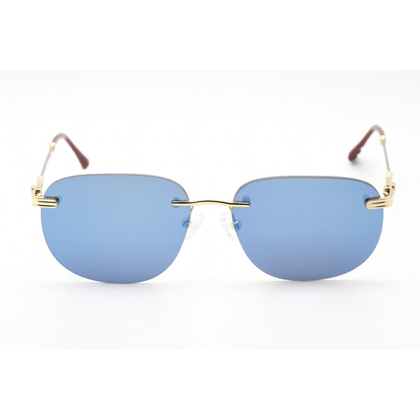 Porta Romana PR1009 Sunglasses Gold / Blue Mirrored-AmbrogioShoes