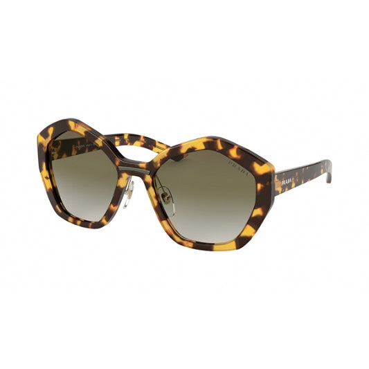 Prada 0PR 08XS Sunglasses Medium Havana/Green Gradient-AmbrogioShoes