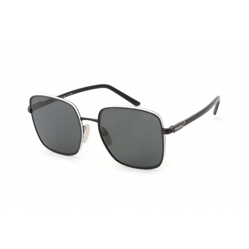 Prada 0PR 55YS Sunglasses Black White / Grey-AmbrogioShoes