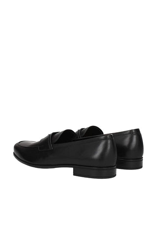 Prada 2DC179-ASK Black Calf-Skin Leather Penny Loafers (PRM1040)-AmbrogioShoes