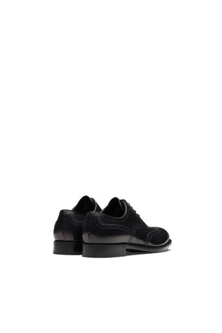 Prada 2EB109-3F33 Black Calf-Skin Leather Derby (PRM1026)-AmbrogioShoes