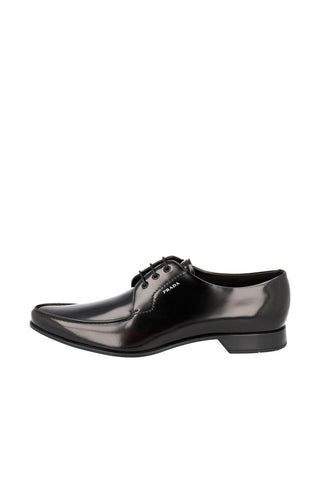 Prada 2EC124-P39 Black Calf-Skin Leather Oxfords (PRM1041)-AmbrogioShoes