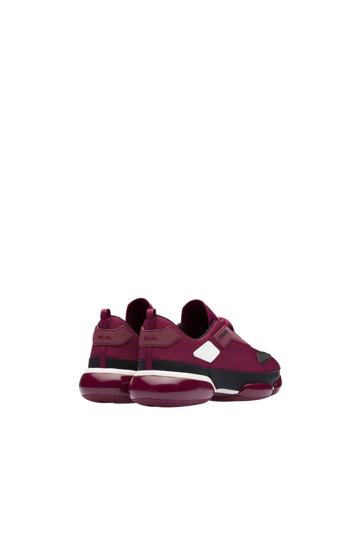 Prada 2EG253-2ODA Burgundy Cloudbust Technical Fabric Sneakers