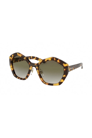Prada PR 08XS Sunglasses Medium Havana/Green Gradient (S) Men's-AmbrogioShoes