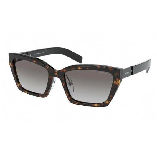 Prada PR14XS Sunglasses Havana / Grey Gradient-AmbrogioShoes